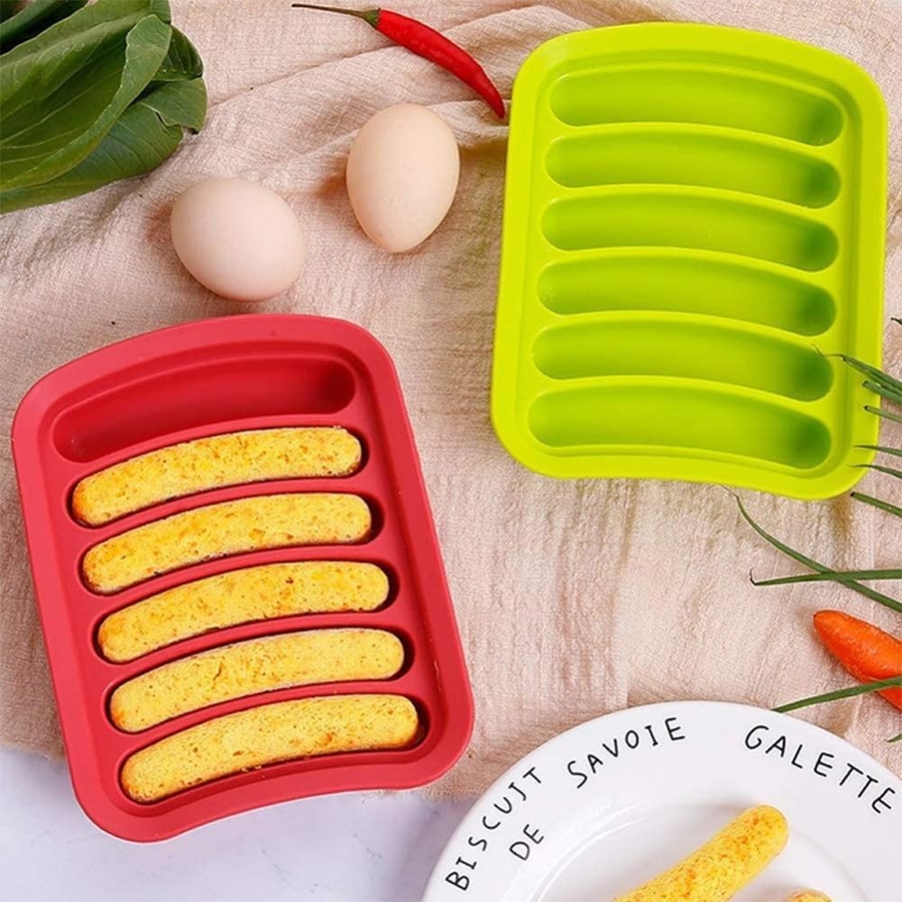 1Pcs Silicone Sausage Mold 6-c - Hot Dog Vending Cart ulasan dan harga
