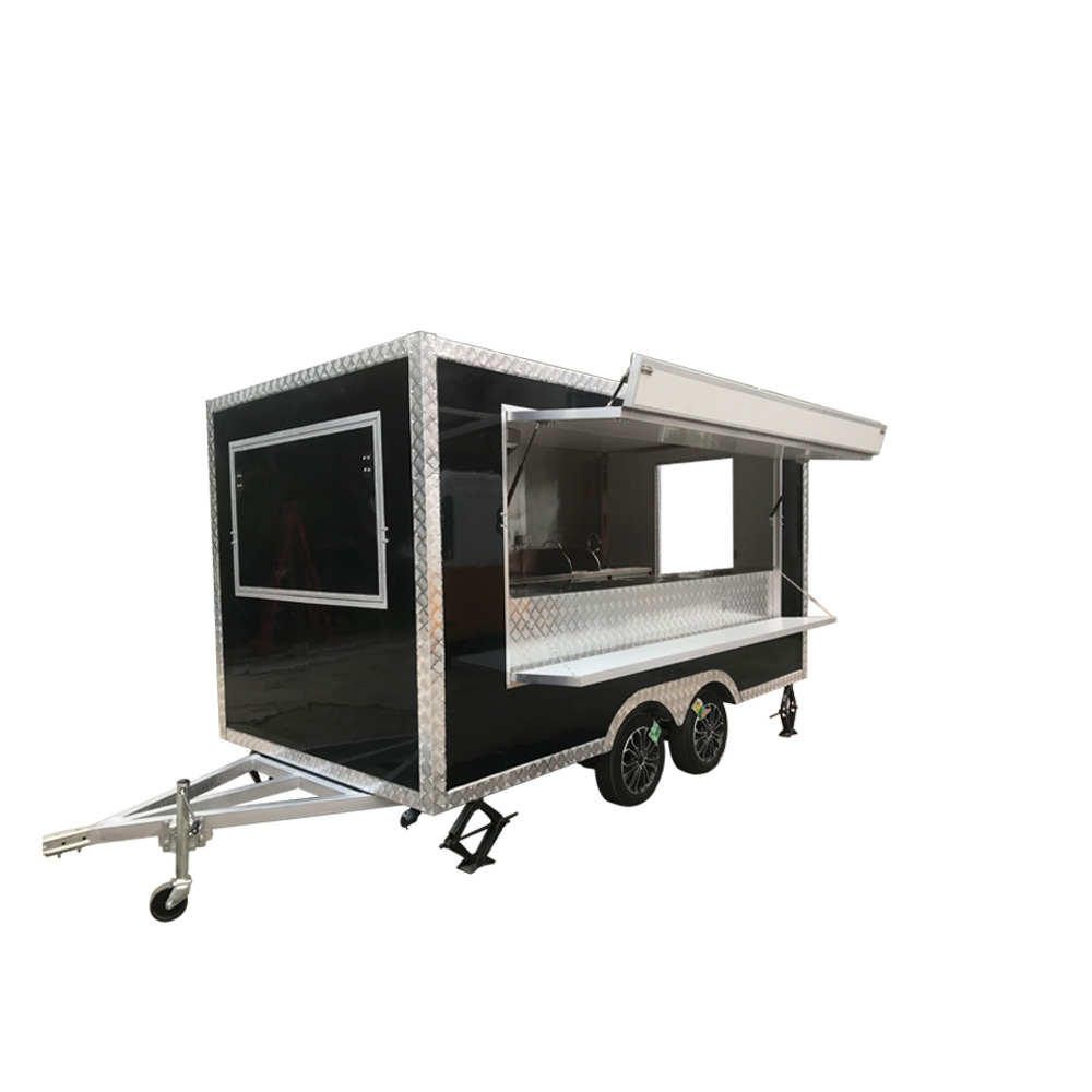 Large Space Square Fast Food T - Hot Dog Vending Cart ulasan dan harga