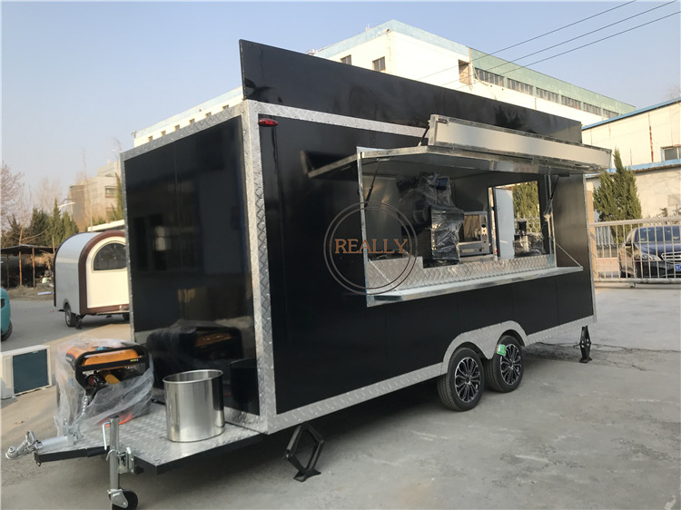 Large Space Square Fast Food T - Hot Dog Vending Cart ulasan dan harga